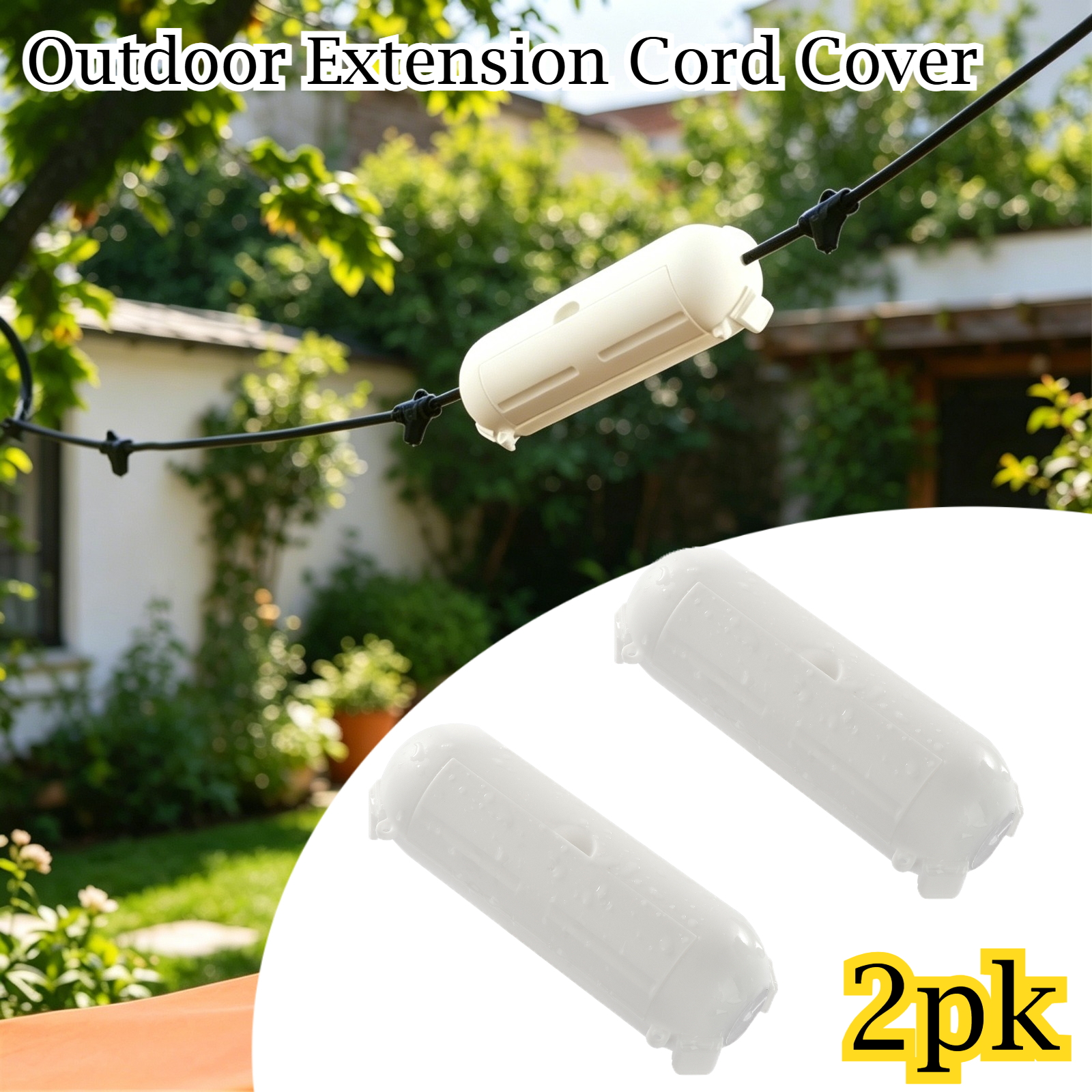 Outdoor Power Outlet - 2 Pack Waterproof Outdoor Connection Box