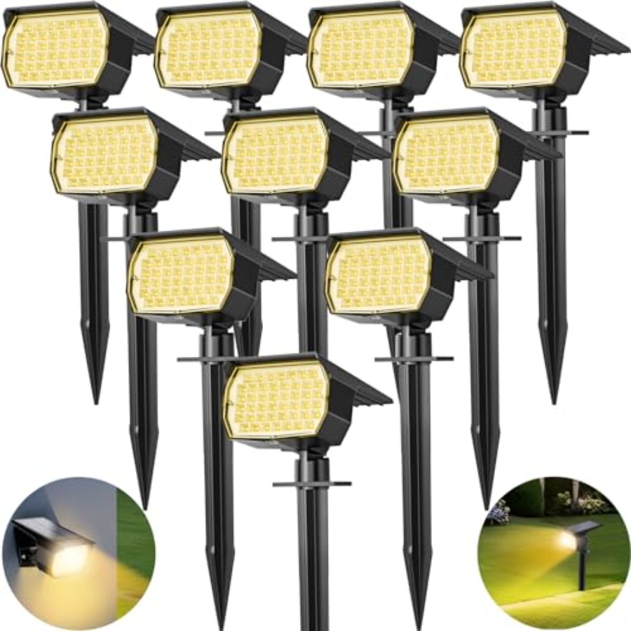Outdoor Power Pack - Solar Spot Lights Outdoor 10 Pack,