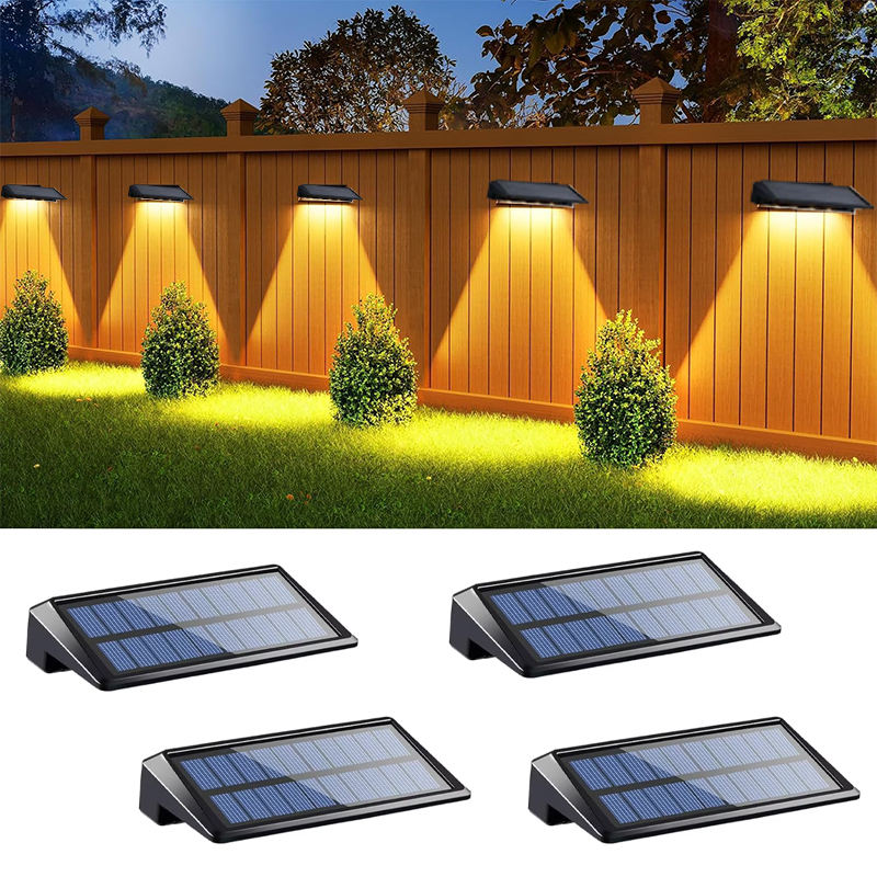 Outdoor Power Post - 1-4pcs Solar Wall Light Outdoor Waterproof