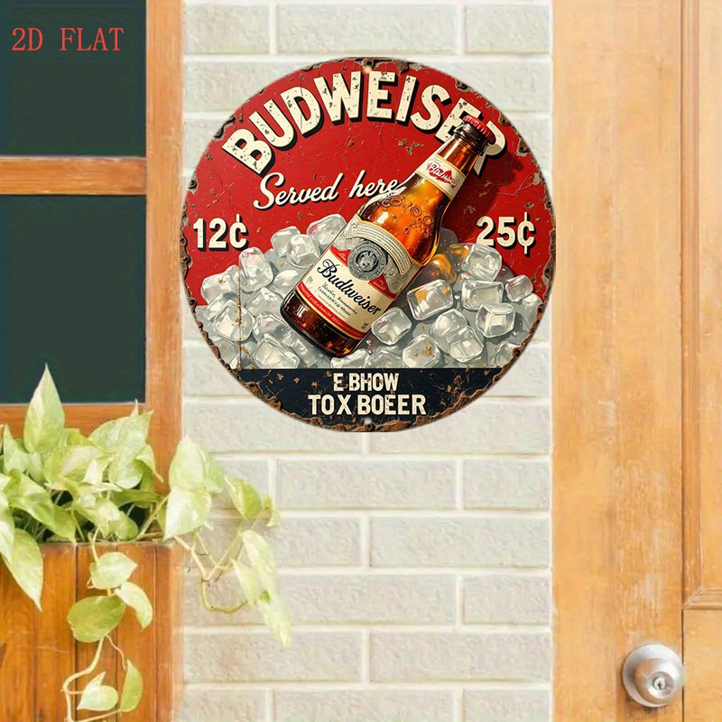 1pc Vintage Beer Logo Metal Wa - Outdoor Power Bar のレビューと価格