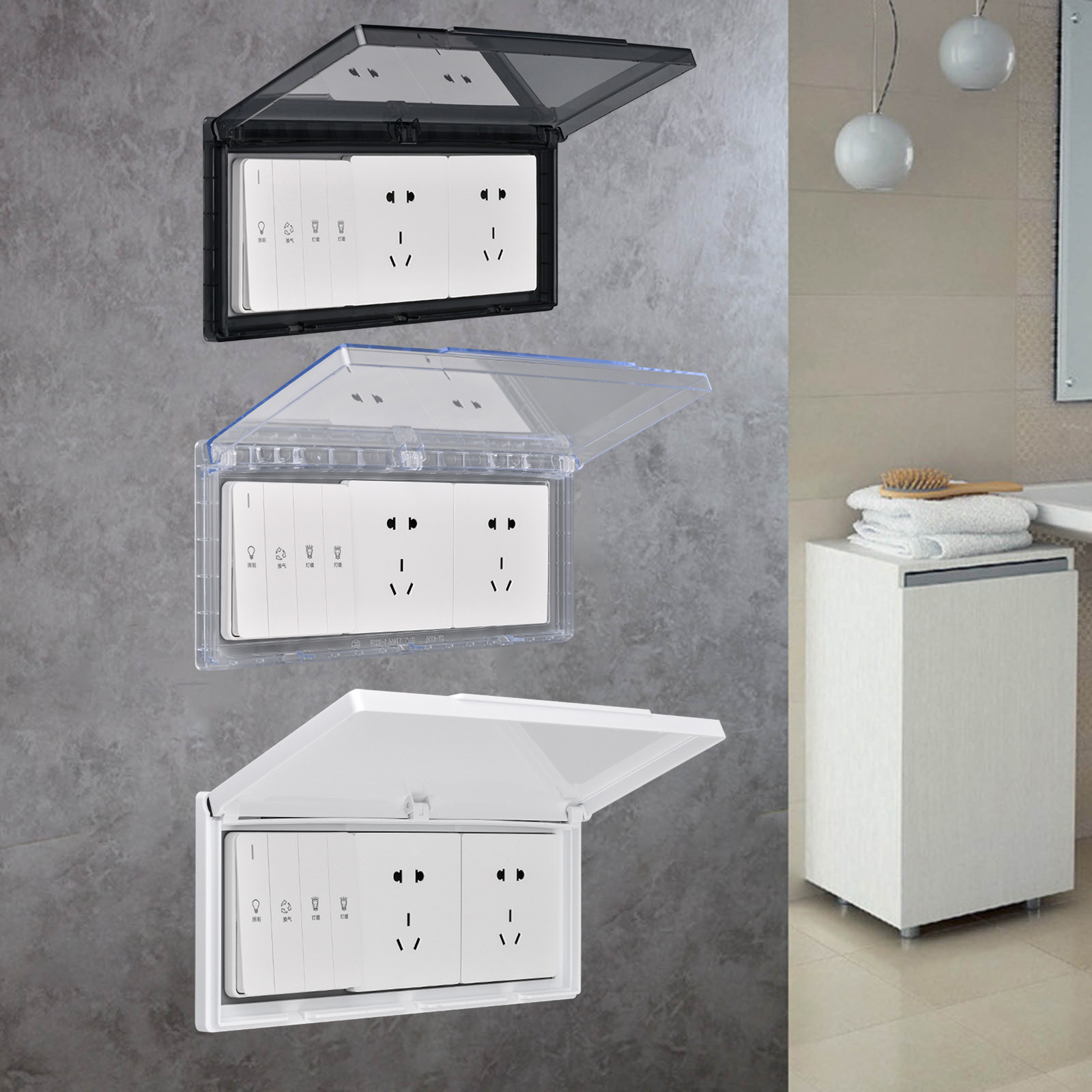 3 Gang Waterproof Outlet Cover - Outdoor Power Outlet のレビューと価格