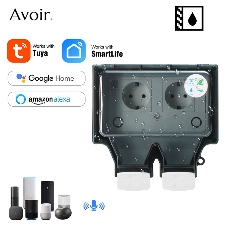 Avoir Tuya Wall Electrical Soc - Outdoor Power Outlet Wifi のレビューと価格