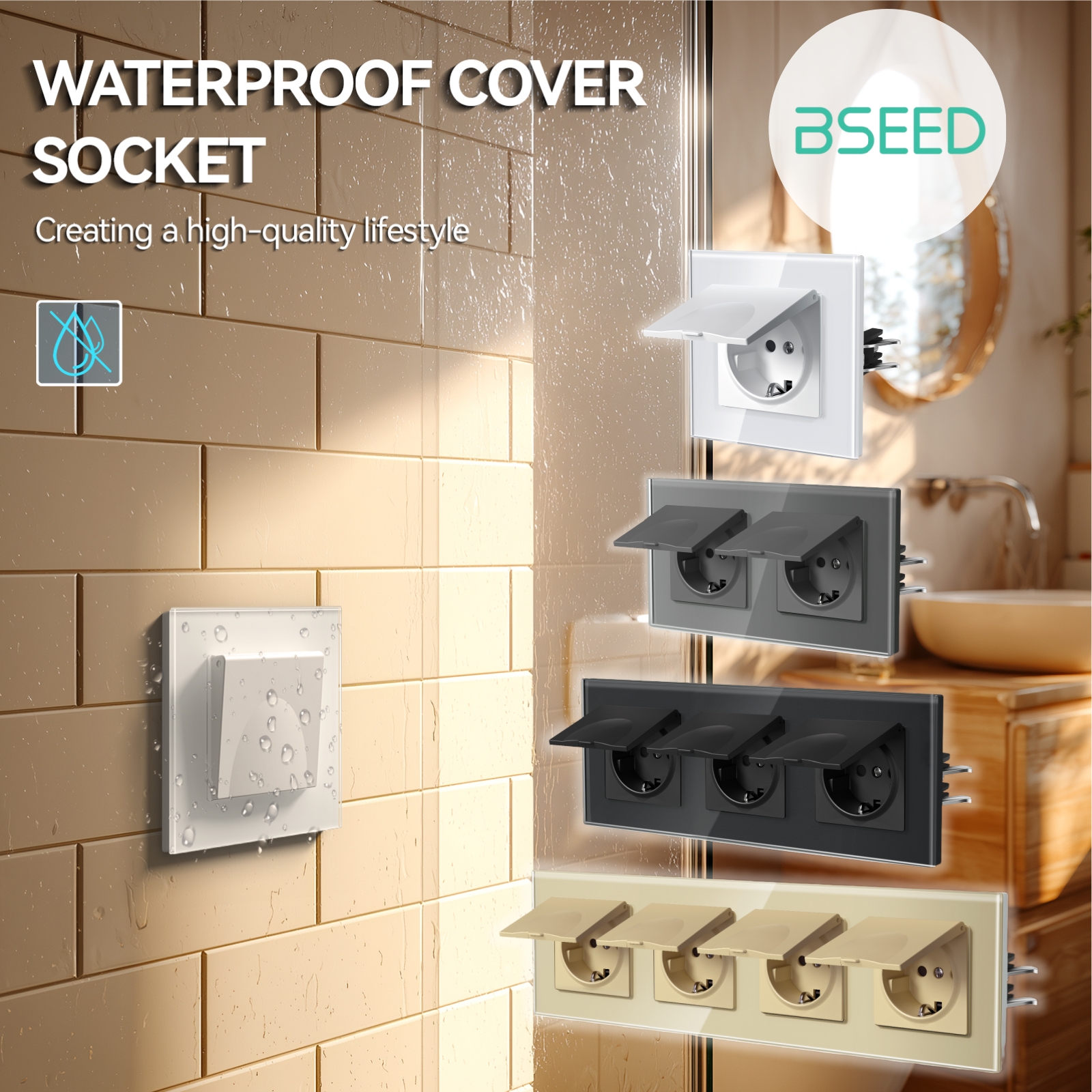 BSEED EU Standard Wall Electri - Outdoor Power Inlet Box のレビューと価格