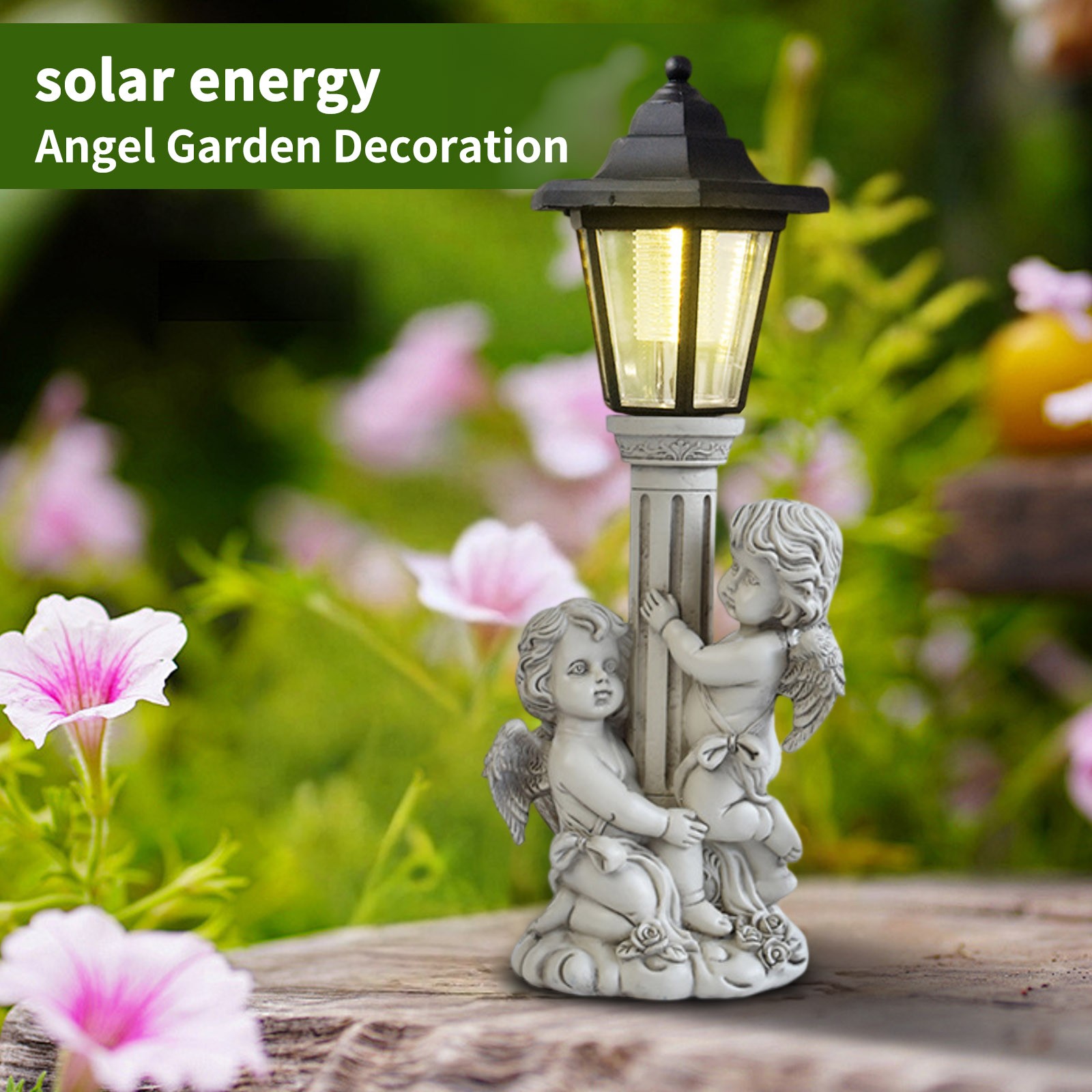Garden Angel Statue Solar Post - Outdoor Power Post のレビューと価格