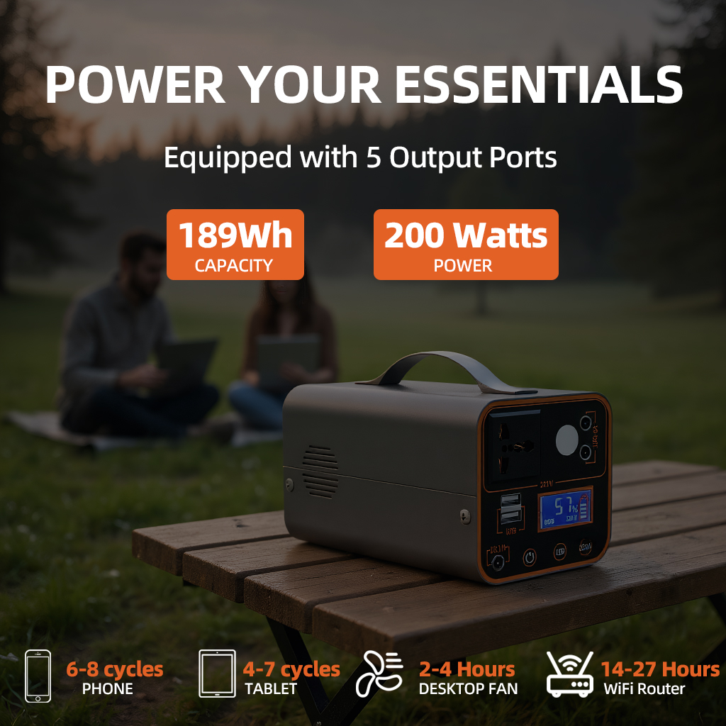 200W Portable Power Station 22 - Outdoor Power Outlet のレビューと価格