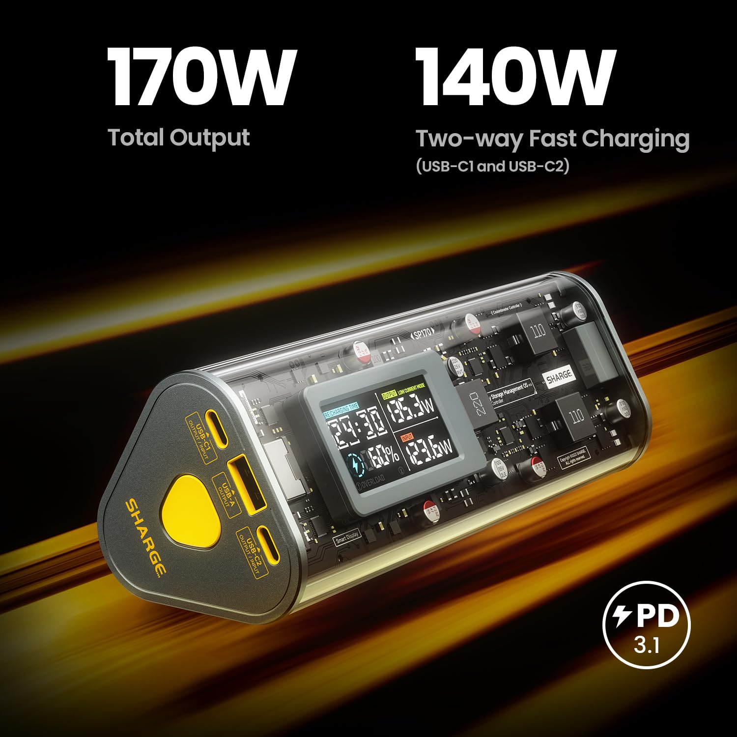 SHARGEEK 24,000mAh Power Bank  - Outdoor Power Pack のレビューと価格