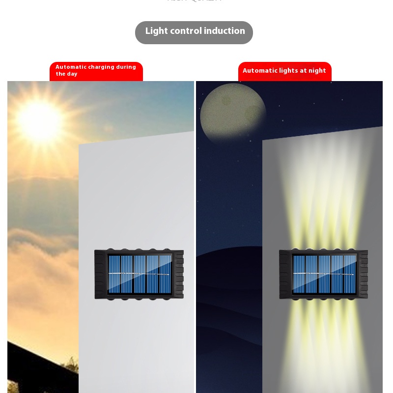 4/6/8/10LEDs Solar Wall Lamp Y - Outdoor Power Post のレビューと価格
