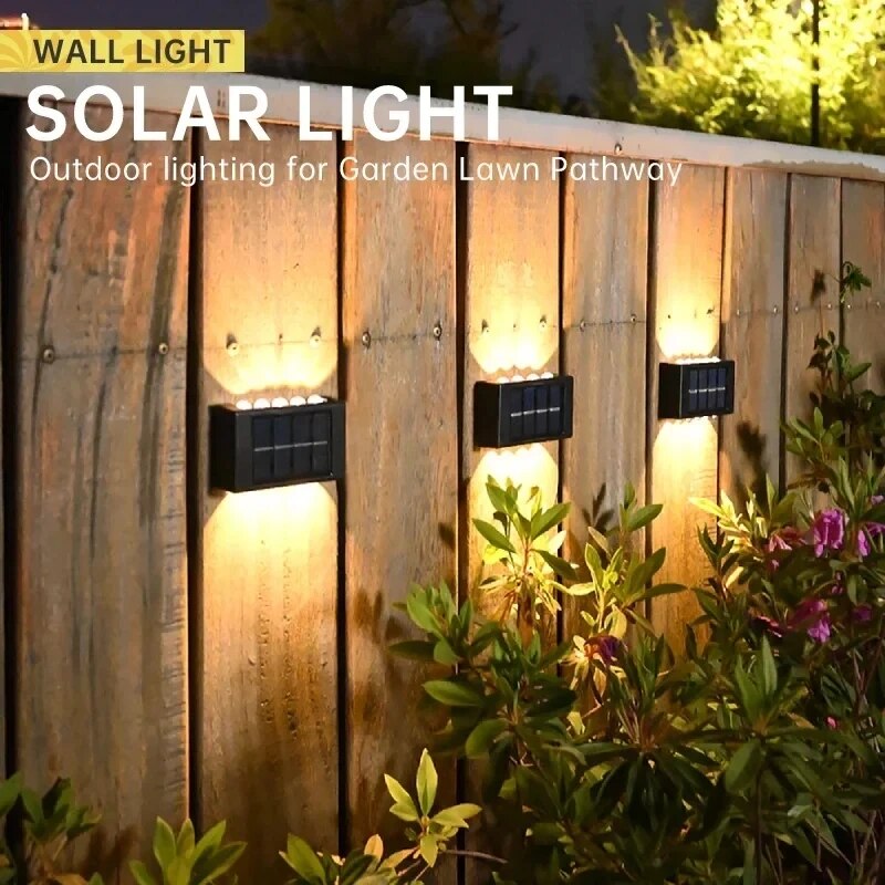 4/6/8/10LEDs Solar Wall Lamp Y - Outdoor Power Post のレビューと価格