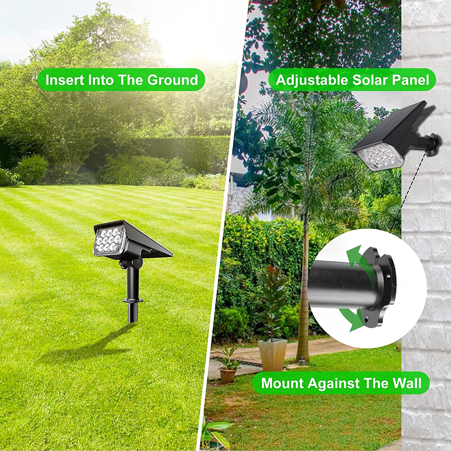 4pcs Solar Spotlight Outdoor G - Outdoor Power Post のレビューと価格