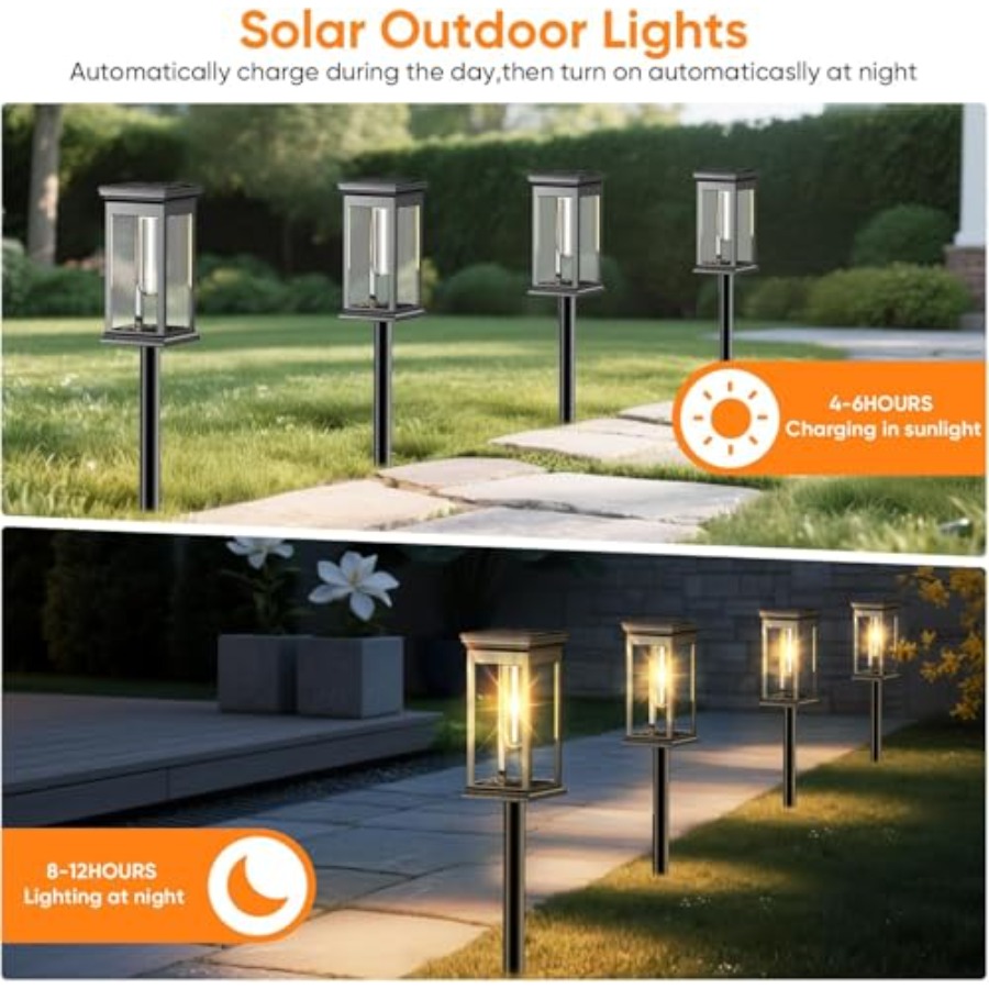 Solar Pathway Lights Outdoor W - Outdoor Power Pack のレビューと価格