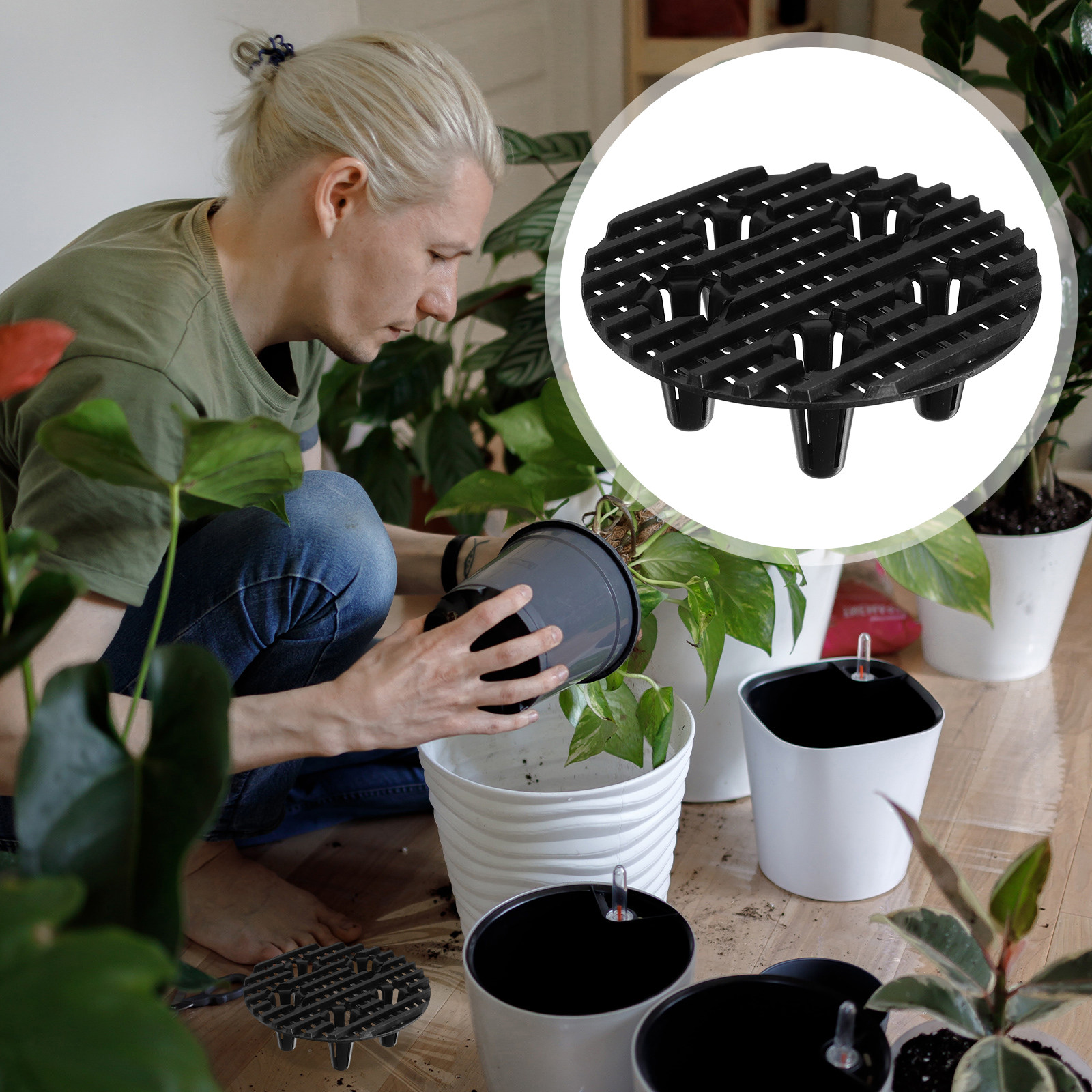 12pcs Plant Riser Pot Risers F - Outdoor Power Bar のレビューと価格