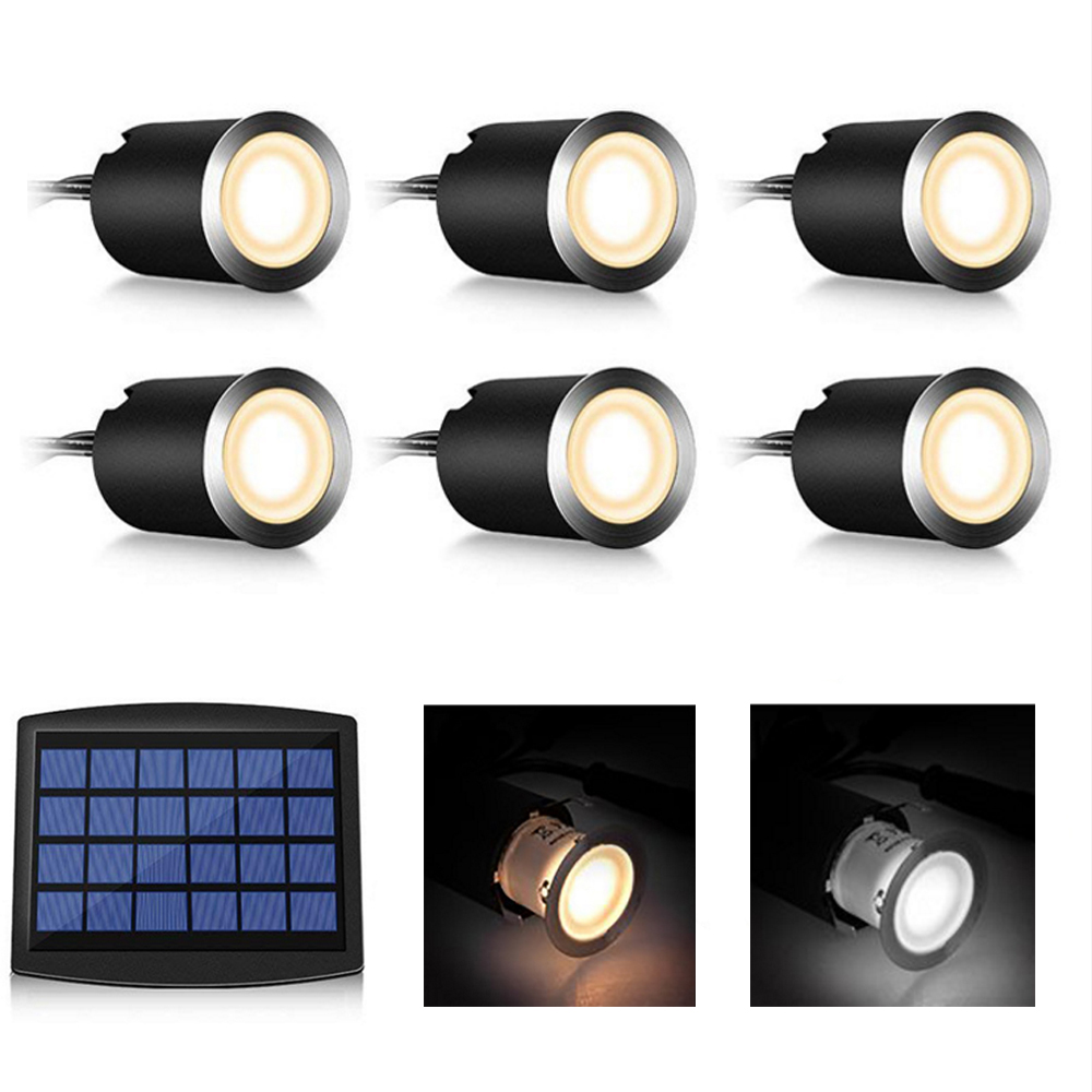 6pcs 8pcs Solar LED Deck Light - Outdoor Power Post のレビューと価格