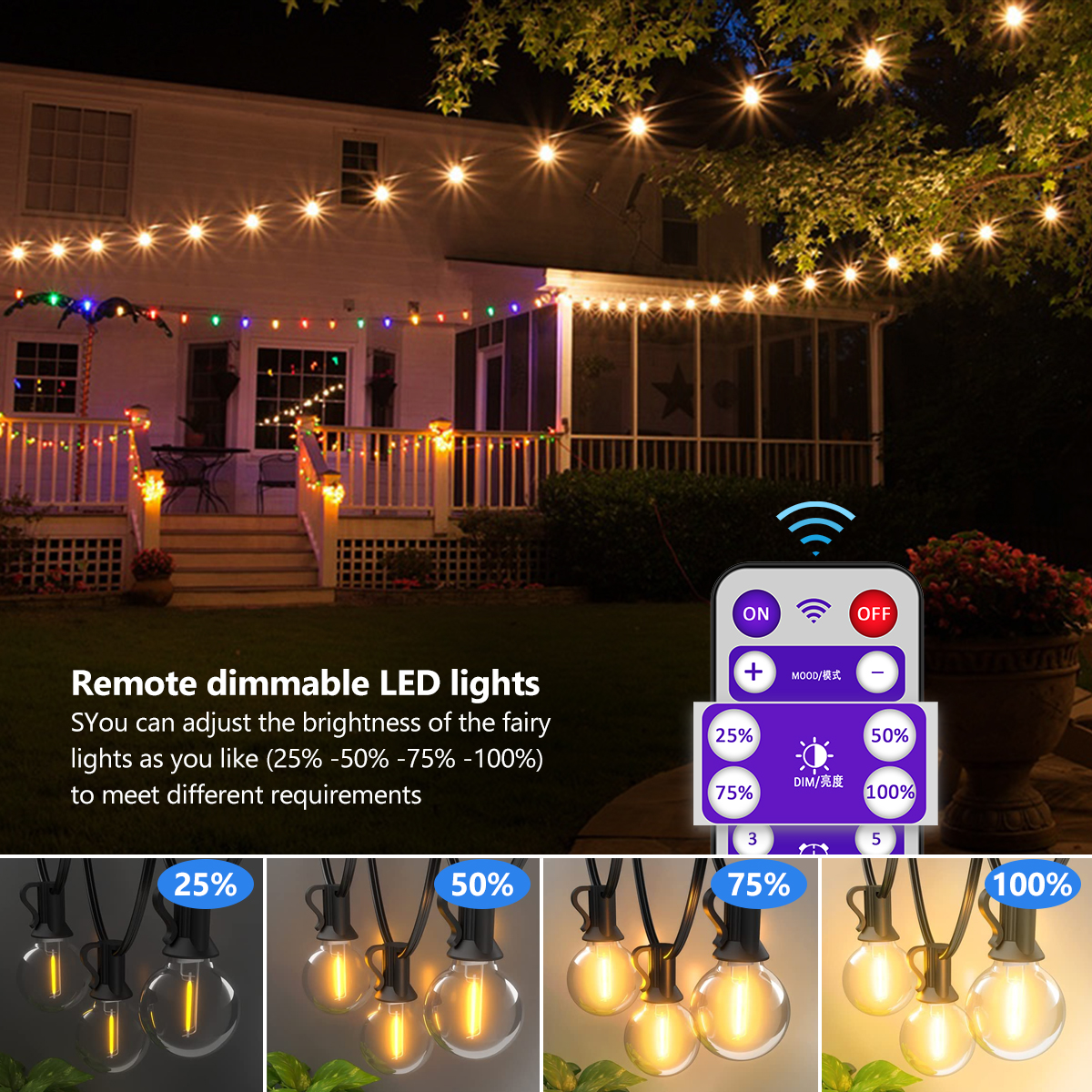 Solar String Lights Outdoor G4 - Outdoor Power Post のレビューと価格