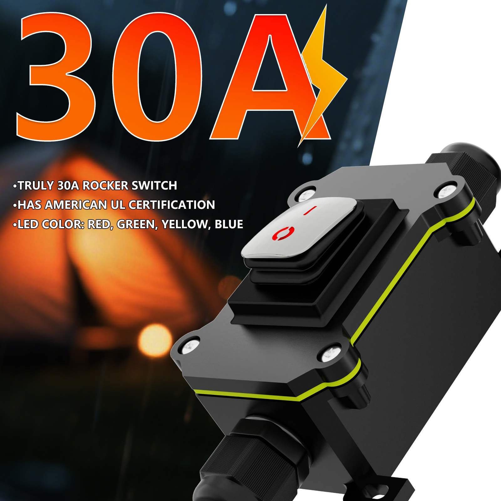 FILN 30A Waterproof Rocker Swi - Outdoor Power Bar のレビューと価格