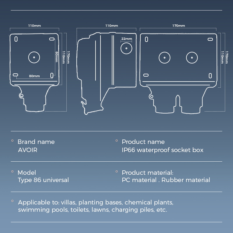 Avoir IP66 Waterproof Outdoor  - Outdoor Power Outlet Wifi のレビューと価格