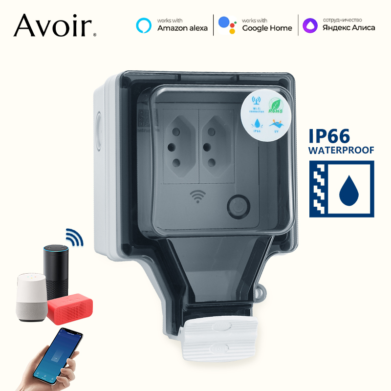 Avoir Tuya Wifi Smart Socket I - Outdoor Power Outlet Wifi のレビューと価格
