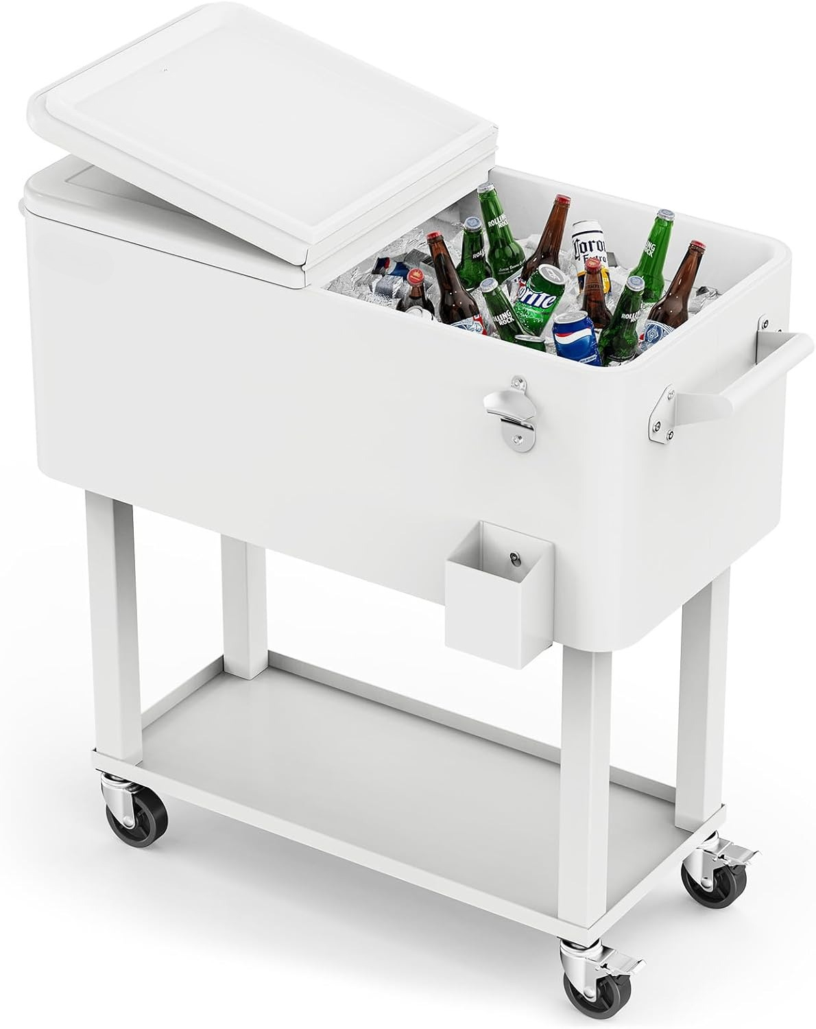 Rolling Ice Chest Cooler Cart, - Outdoor Power Bar のレビューと価格