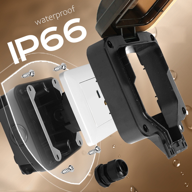 Avoir IP66 Wall Waterproof Soc - Outdoor Power Inlet Box のレビューと価格
