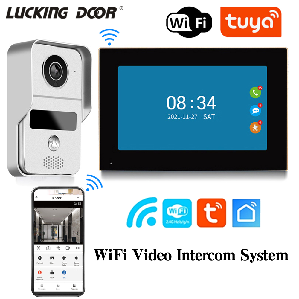 7 Inch Tuya Video Doorbell WiF - Outdoor Power Outlet Wifi のレビューと価格