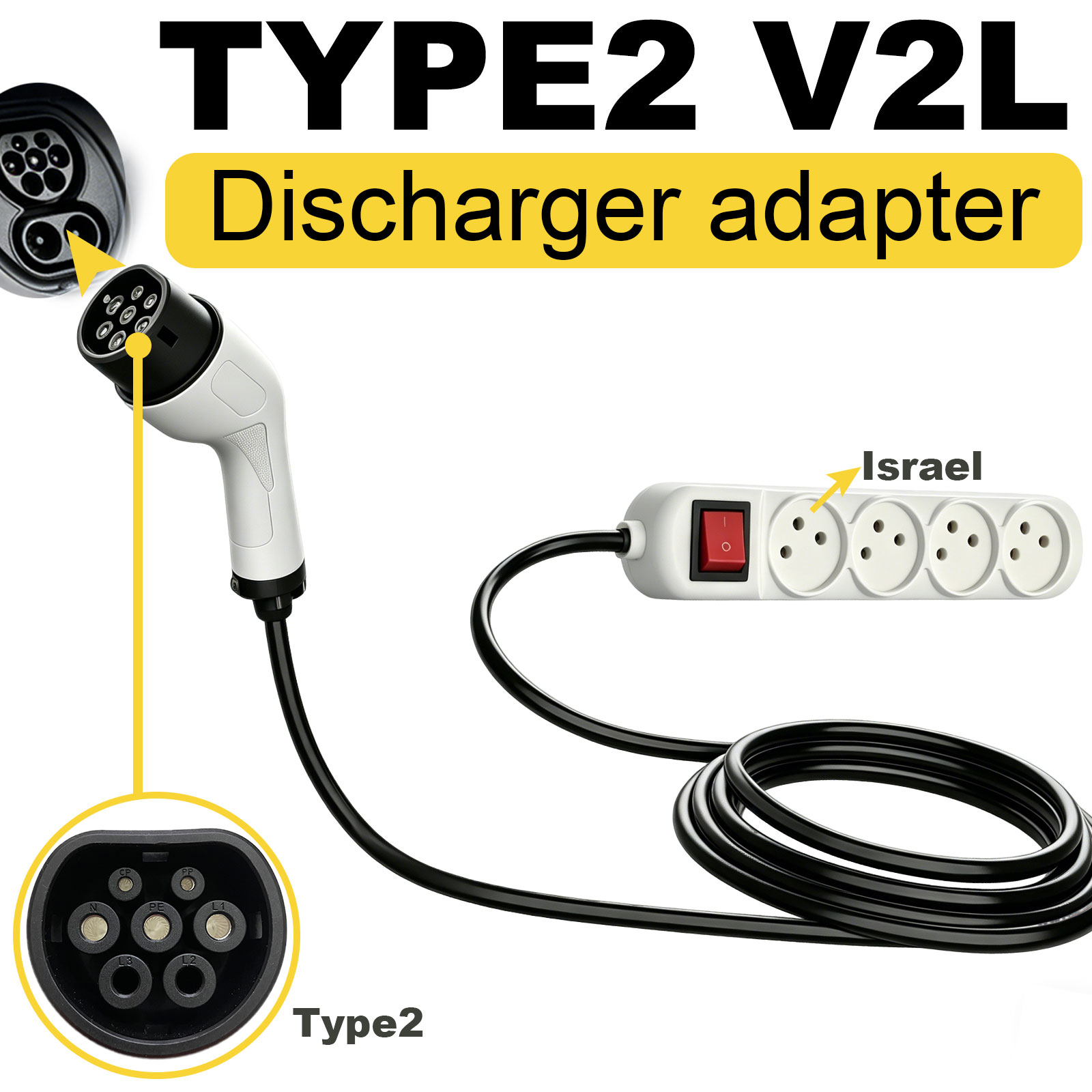 Type2 V2L Discharge Adapter Is - Outdoor Power Outlet のレビューと価格