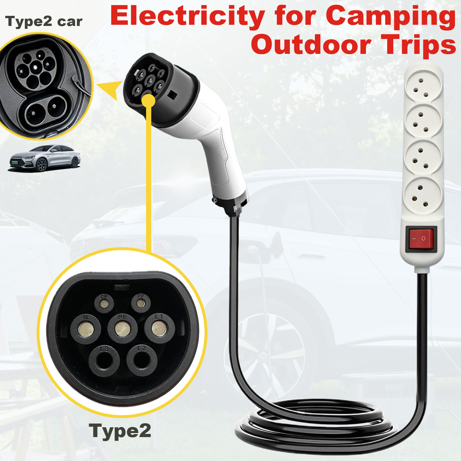 Type2 V2L Discharge Adapter Is - Outdoor Power Outlet のレビューと価格