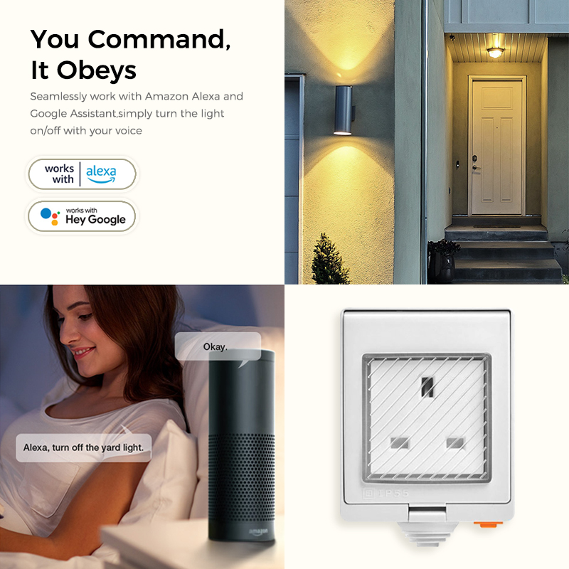 Avoir IP55 Tuya Wifi Smart Wat - Outdoor Power Outlet Wifi のレビューと価格