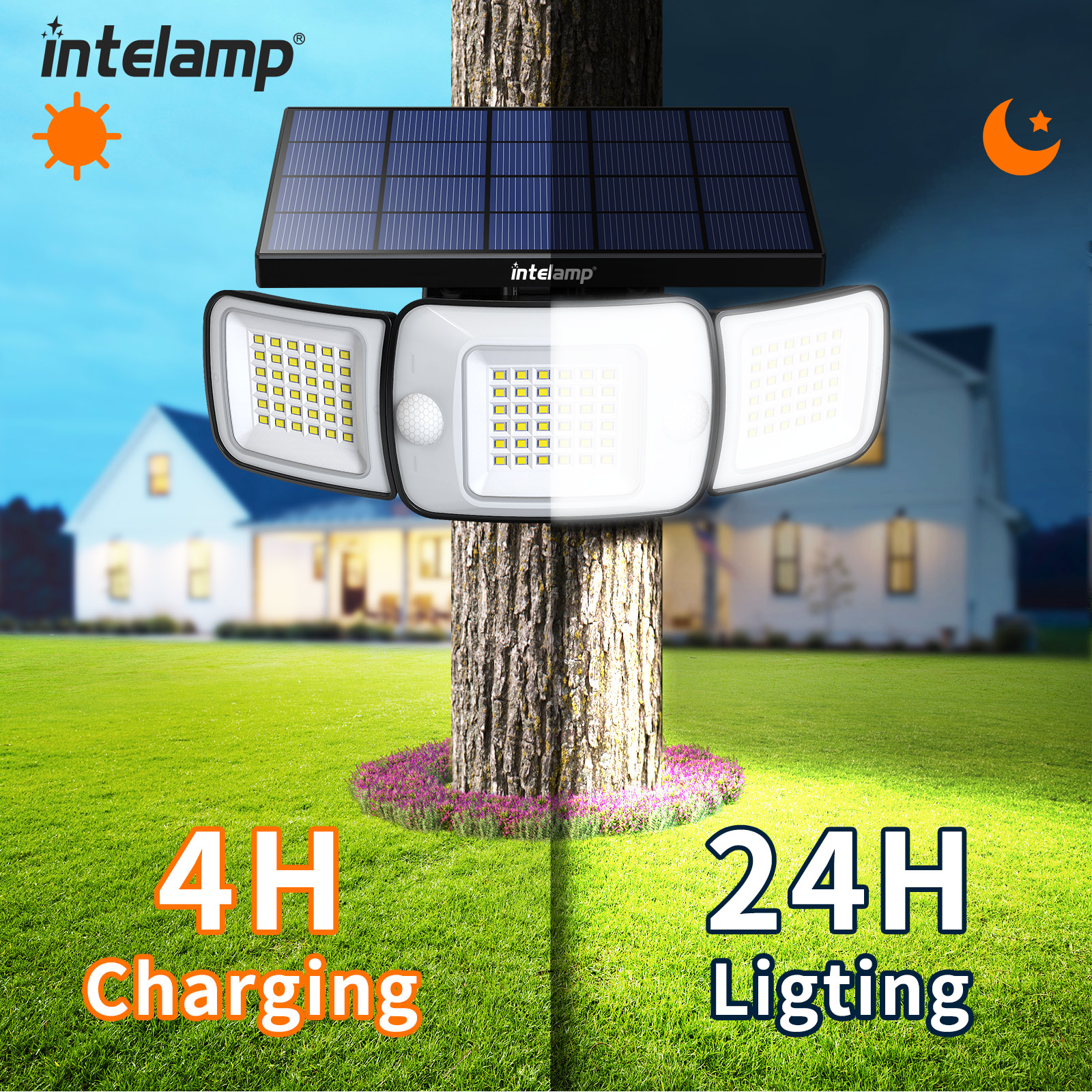 intelamp 6000mah Outdoor Solar - Outdoor Power Post のレビューと価格