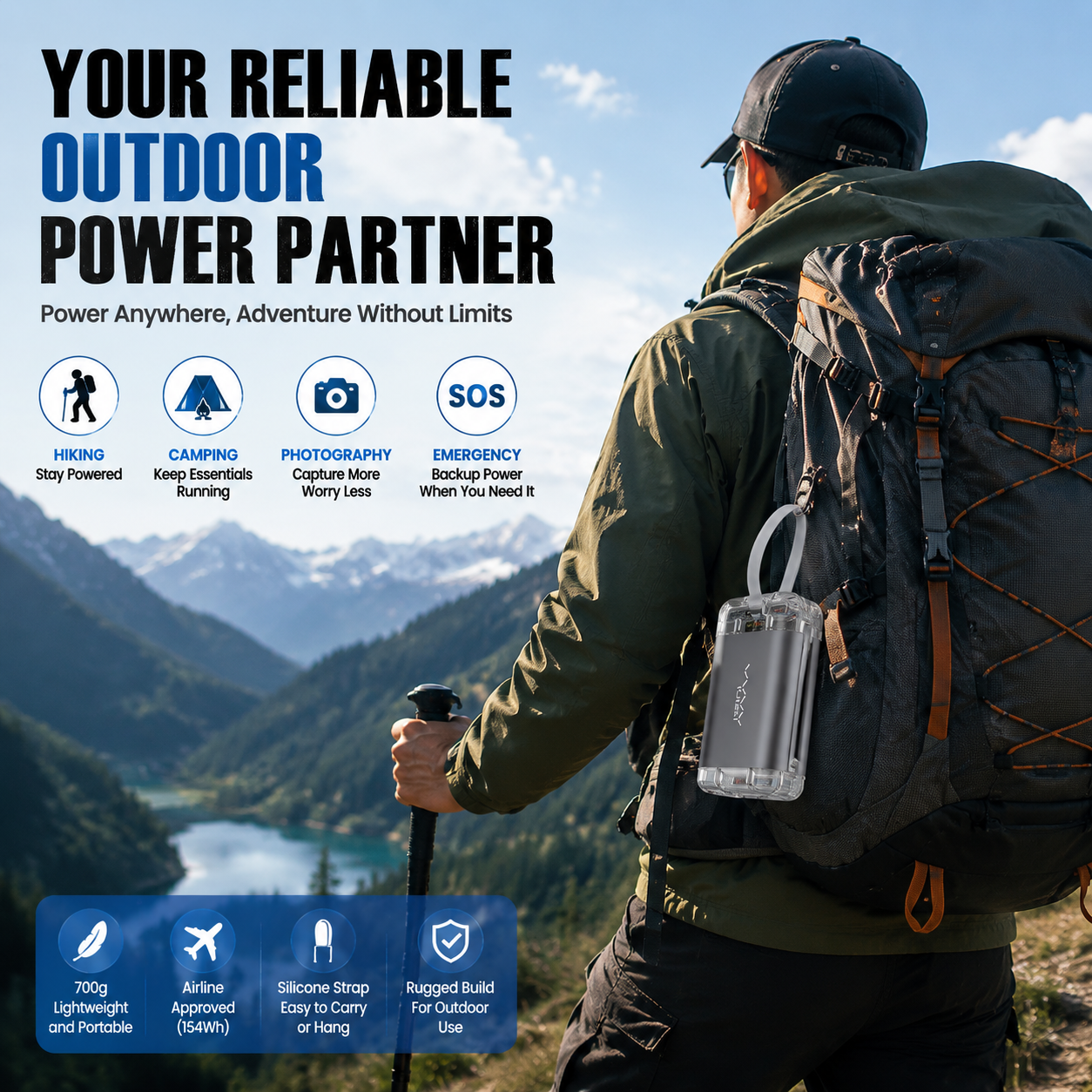 100W Power Bank 40000mAh Outdo - Outdoor Power Pack のレビューと価格