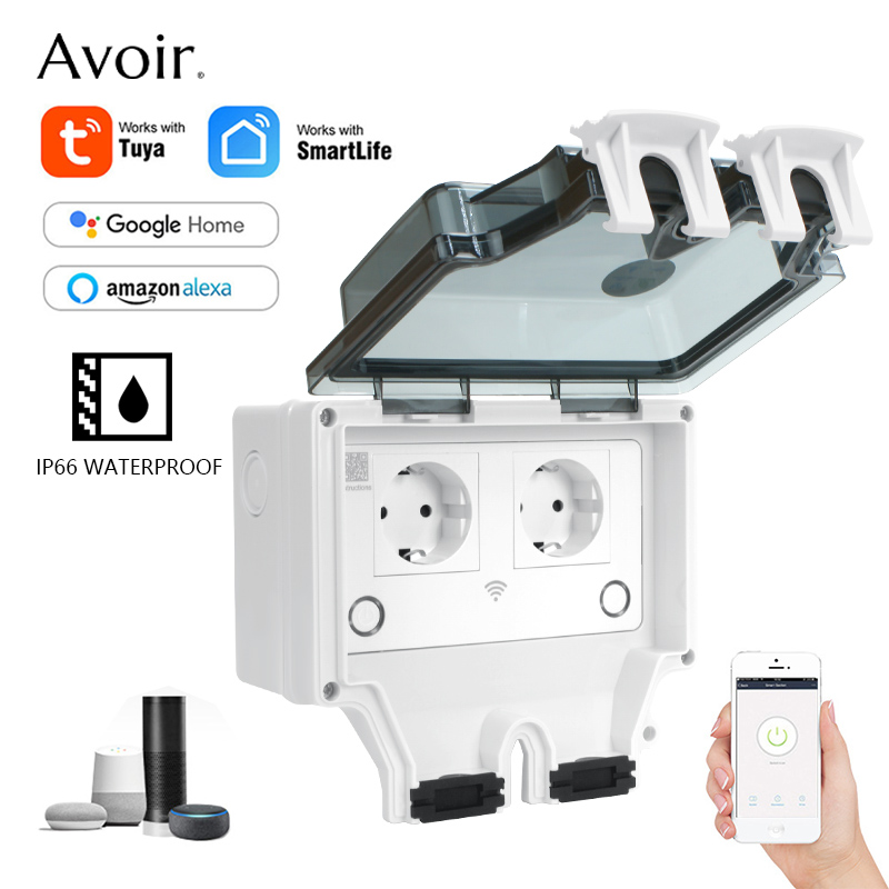 Avoir Tuya IP66 Waterproof Ele - Outdoor Power Outlet Wifi のレビューと価格