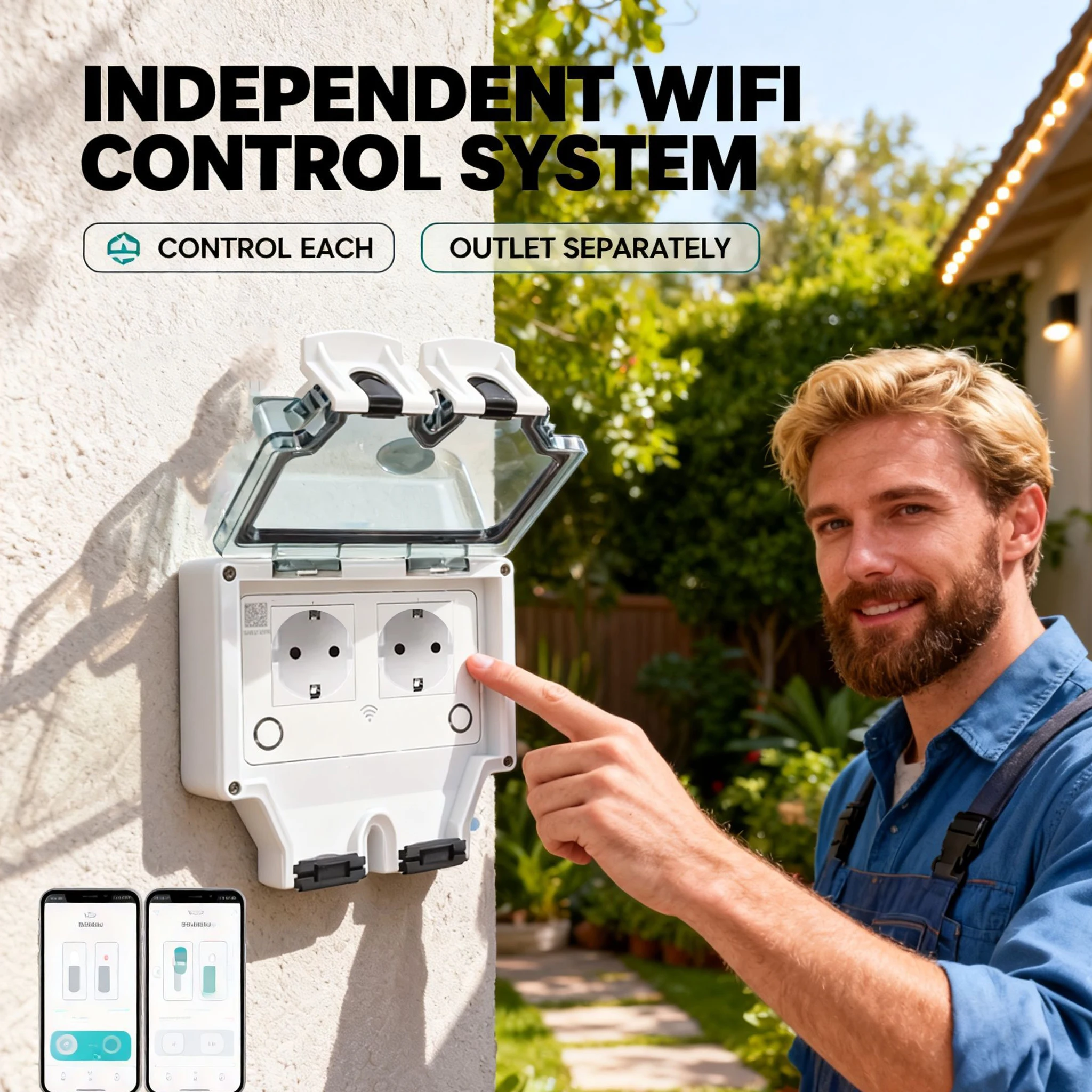 Tuya Waterproof Electrical Wal - Outdoor Power Outlet Wifi のレビューと価格