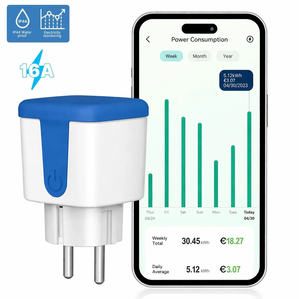 16A WiFi EU Socket Smart Outdo - Outdoor Power Outlet Wifi のレビューと価格