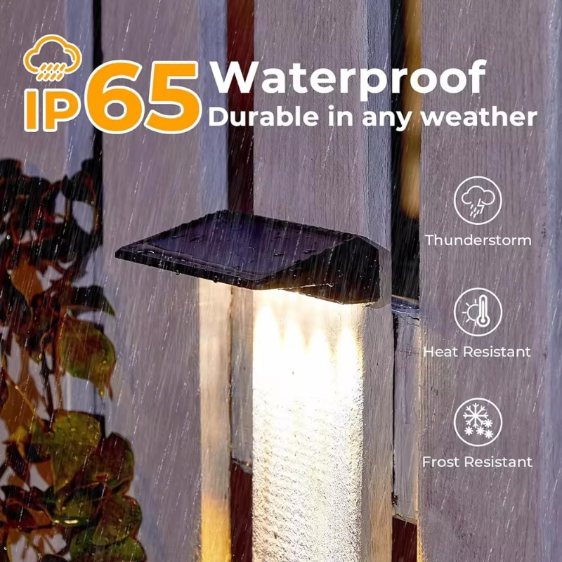 1-4pcs Solar Wall Light Outdoo - Outdoor Power Post のレビューと価格