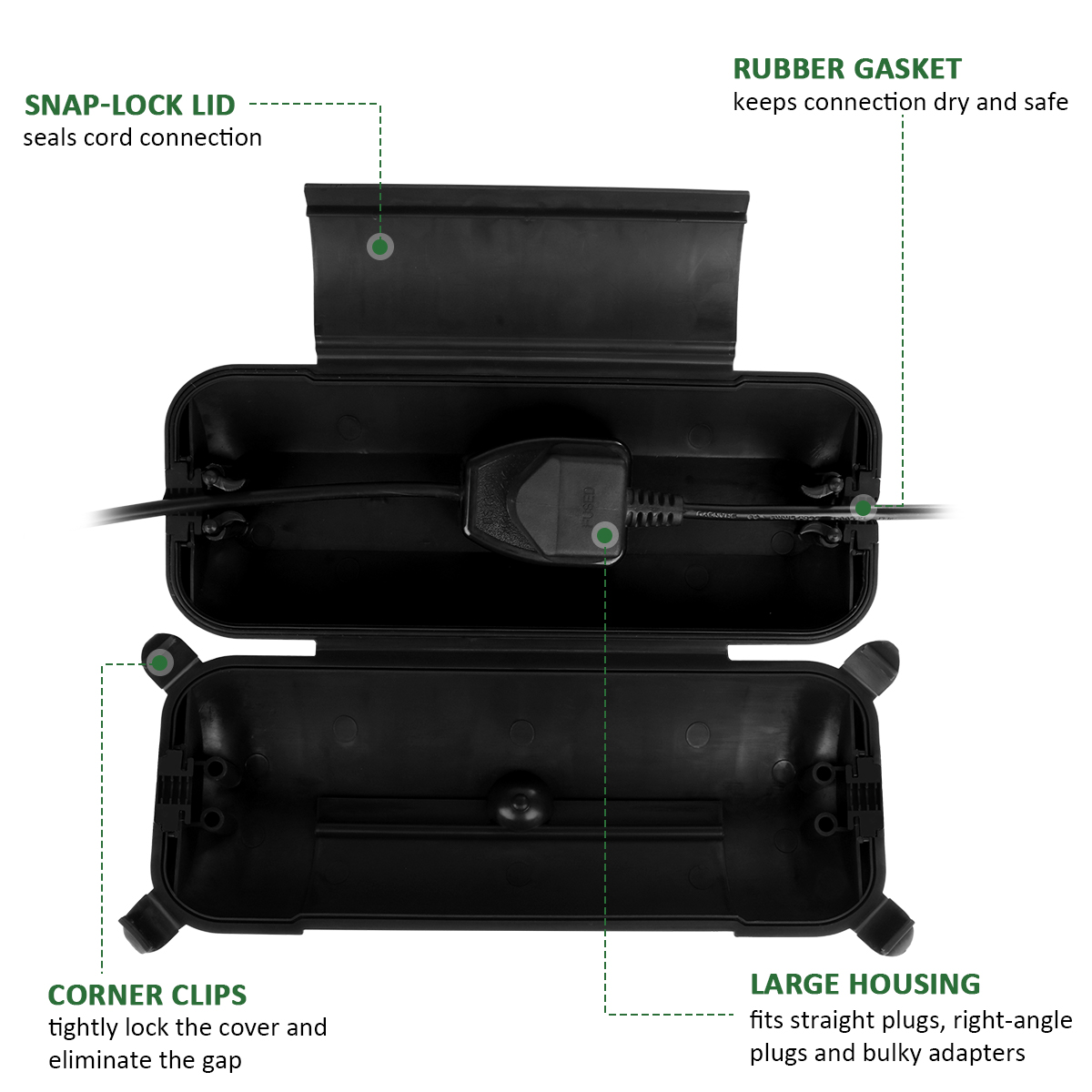 Outdoor Extension Cord Safety  - Outdoor Power Inlet Box のレビューと価格