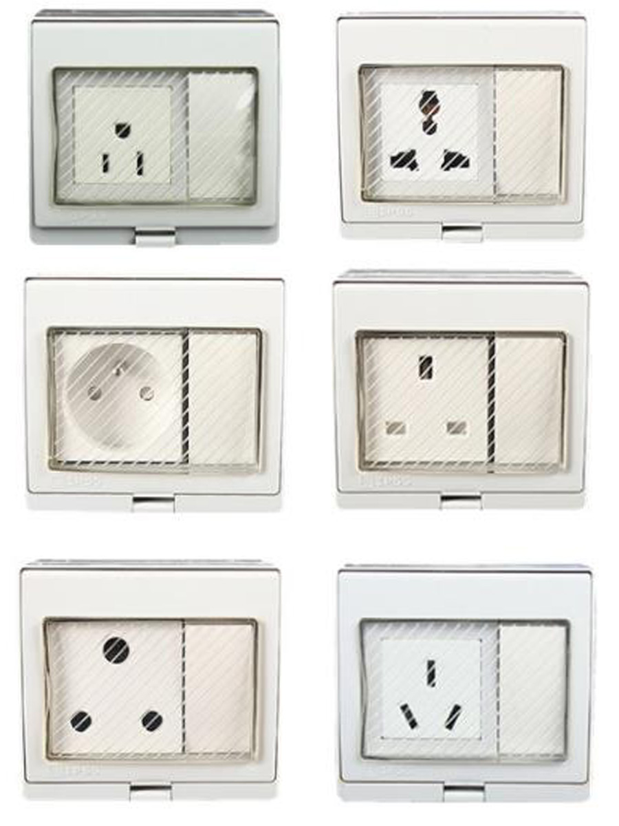 White IP55 Outdoor Anti-UV Wal - Outdoor Power Inlet Box のレビューと価格